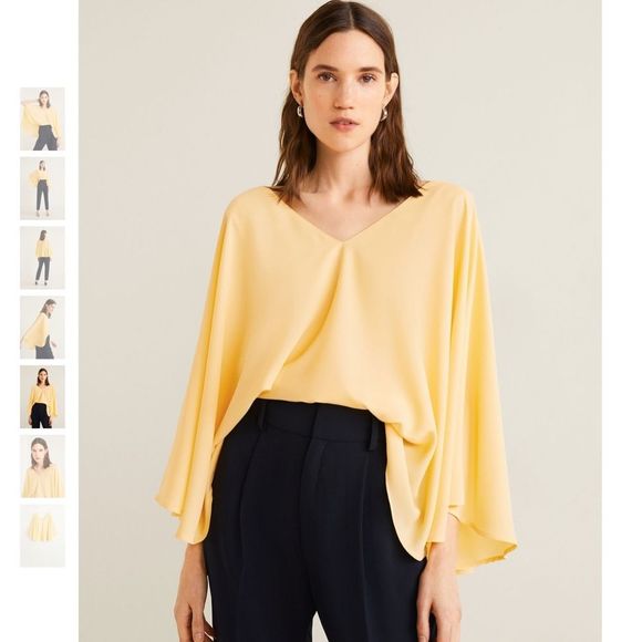 🌸MANGO FLOWY BLOUSE XL GORGEOUS ❣️ - Picture 3 of 10